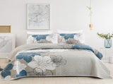 Blue Floral Boho Dream Bedspread Coverlet 3 Piece Set V745-AC090178Q13U