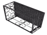 Balcony Flower Pot Stand Thickened Iron Decorative Patio Railing Shelf With Retainers for Windowsill V1294-YM0717-3111220212812