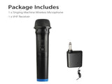 Wireless Bluetooth Karaoke Microphone - Handheld Mic with Receiver System V1263-JX-3713