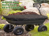 Collapsible Wagon Cover for Carts Garden Dump Cart, Outdoor Garden Wagon Cart Cover, Waterproof V1192-AZ-W-3243