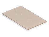 For Zigbee Tuya Remote Light Switch Voice Control 2Gang US Wall Touch Switch AC 100240V V1294-YM0901-3113210138713