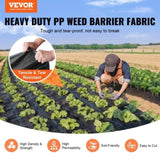 Weed Barrier Landscape Fabric 4*250FT Heavy Duty Woven PP Weed Control Mat V952-JBXBZ4250FT5TV2E2V0