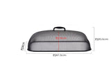 Food Cover Dense Mesh Design 180 Degree Rotatable Simple Iron Food Screen with Handle for Home V1294-YM0715-3118220091511