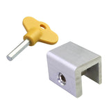 1-Pack Adjustable Sliding Locks with Keys, Aluminum Alloy Security Locks for Home and Office V1369-AZ3-W-23031
