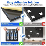 12 Self-Adhesive Acoustic Panels, 30x30x5cm, Black Sound-Absorbing Foam for Effective Sound V1188-MS-325-0017