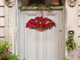 Pre Lit Christmas Hanging Basket Flocked with Mixed Decorations and LED Lights Artificial Frosted V1294-YM0523-10323269