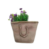 Handbag Planter w Hole Plug 26cm V637-49474BAG