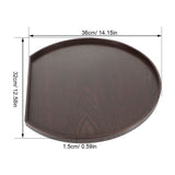 Wooden Serving Tray Dark Brown Coffee Table Tray for Storage and Display V1369-AZ3-W-25603
