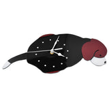 Wall Clock Swing Dog DIY Simple Fashion Silent Frameless Wall Clock With Swing Tail Home Office V1294-YM0523-3115220018611