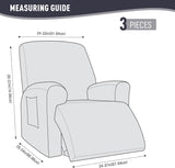 Recliner Covers, Stretch Reclining Chair Covers, Recliner Sofa Slipcovers Stripe Jacquard Recliner V1258-DP02-C-1274