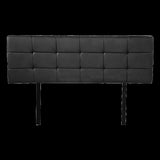 PU Leather Double Bed Deluxe Headboard Bedhead - Black V63-768215