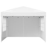 Pop Up Canopy, 2.95 x 2.95 m Instant Canopy Portable Gazebo with 3 Sidewalls & 2 Ventilated Windows, V952-DCSYPPBK1010EPGQXV0