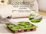 2-piece Grey cat toy setfeaturing square and flower shapesis an excellent choice for feline V888-ELOSUNG50036