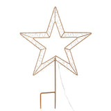 100 LED Christmas Lights Fairy Light Ground Star Garden Decoration Jingle Jollys XMAS-MOT-STAR-WARM