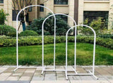 Fin Set Of 3 Wedding Arch Balloon Frame Metal Arch Backdrop Stand Birthday Party V767-HQ-XJ1348-V1