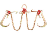 V-Chain Bridle, 4364 kg Working Load Limit, 8 x 914.4 mm G80 Tow Chain with RTJ Cluster Hooks, DOT V952-GTLMGDXJZYCZD1MNHV0