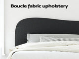 Artiss Bed Frame King Single Size Boucle DARA BFRAME-H-DARA-KS-BK-ABC