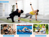 Grey Adjustable Silicone Wrist & Ankle Weights - 2lb Pair Comfortable Fitness Resistance V888-ELOSUNG23731