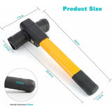 Retractable Car Steering Wheel Lock, Heavy Duty T-Bar Universal Steering Wheel Clamp With 2 Keys For V1188-MS-227-2482