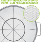 3 Piece Stainless Steel Colander Set with Handles, Nesting Strainer Bowls for Pasta, Rice, Fruit and V1189-LC-AMZ-00072