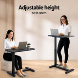 Artiss Laptop Desk Height Adjustable Mobile Workstation Computer Desks 70CM LA-DESK-B-70-BK
