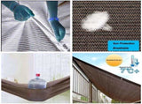 HDPE Shade Cloth with Eyelets for Garden Balcony Greenhouse Pergola, 4 x 4 m V1188-MS-527-034