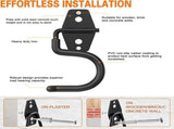 12 Pack Metal Garage Hooks, Heavy Duty S Hooks Tool Hangers for Garage Wall, Shed, Garden Storage V1366-AZ2-W-14621