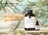 Orku 500ml Pure Emu Oil Bonus 25ml Bottle - Australian Dromaius Novaehollandiae V238-SUPDZ-40895332253776