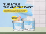 Tub & Tile Paint Waterproof, Non-Slip, Eco-Friendly for Ceramic Surfaces Ideal for Bathrooms, V1107-116-13557-BRI-500G