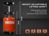 HORUSDY 80L Mobile Waste Oil Drainer Telescopic Workshop Fluid Collection Tank V465-95226