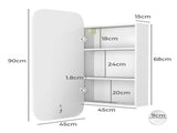 Levede Bathroom Mirror Cabinet BATH1009