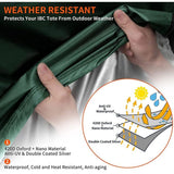 Green Waterproof Anti UV Dustproof Protective Cover for 1000L IBC Tank, 120 x 100 x 116 cm V1188-MS-527-086