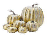 7pcs Simulated Pumpkin Glossy Paint Lightweight Creative Reusable Foam Pumpkin for Decoration Prop V1294-YM0901-3115240060517