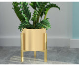 SOGA 4X 30CM Gold Metal Plant Stand with Flower Pot Holder Corner Shelving Rack Indoor Display FPOTH32GLDX4