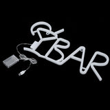 BAR Letters Shaped LED Neon Light Shop Signs Light for Party Bar Home DecorPurple V1294-YM0901-3119200027012