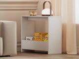 Levede Side Table with Magazine Rack Small End Table NI1062-WH-AU