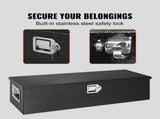 Heavy Duty Aluminum Truck Bed Tool Box, Diamond Plate Tool Box with Side Handle and Lock Keys, V952-LCZXG39X13X10BIVQV0
