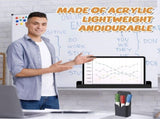 2 Pcs Book Shelf for Whiteboard,Reusable Magnetic Book Holder and Pen Holder Use for V1366-AZ2-W-24156