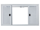 Concession Window, 48 x 36 inch, Aluminum Alloy Food Truck Service Window with 4 Horizontal Sliding V952-SCFWCKYCB3648EBYGV0