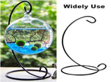 2 PCS Ornament Display Stand, 9" Iron Hanging Stand Rack Table Lantern Candle Glass Globe Ornament V1366-AZ2-W-07954