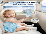 Portable Misting Stroller Fan with 4 Speeds & 360&deg Adjustable Tripod, Quiet Rechargeable Baby Fan V1107-CS-MNBZYFSM
