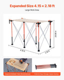 Portable Folding Workstand, 1266 x 665 mm Collapsible Workbench, 1135 kg Weight Capacity, No V952-BXSGZTPPSL4F8JA6T001V0