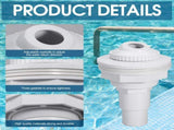 Pool Return Jet Fitting Above Ground Pool Complete Pool Return Jet Kit with Gaskets and Hose Adapter V1107-125-95397-WHT-4PCS