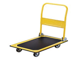 Giantz Platform Trolley Hand Truck Folding Platform Cart 150kg Load Yellow PT-150-OB