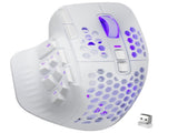 SM809pro Tri-Mode MM0 Wireless Gaming Mouse, Adjustable DPI RGB Backlight,white V1300-SM809PRO-WHITE