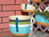 Hanging Double Chain Hanging Basket Planter Home Balcony Indoor Automatic Water Absorbing Basin V1294-YM0626-230208LD01-2