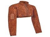 Leather Welding Cape Sleeve, Heavy Duty Flame Resistant Cowhide Safety Cape Sleeves for Men Women, V952-DPKDPKNPXLM0BW738001V0