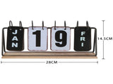 Vintage Style Table Top Calendar 28x9cm V637-56016CAL