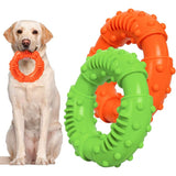 2 pcs Dog Chew Toys, Durable Rubber Ring Dog Toy, Dog Teeth Cleaning Toy For Large And Medium Dogs V1188-MS-227-2203