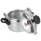 Aluminum Pressure Cooker Plated Silver for Kitchen Use Large Capacity Rapid Heat Distribution V1369-AZ3-W-16157